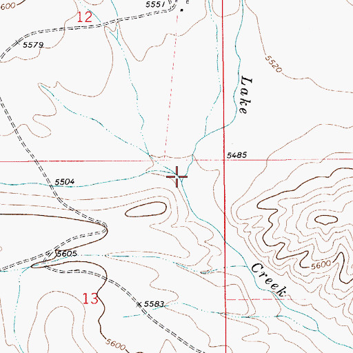 Topographic Map of Reese Creek, MT