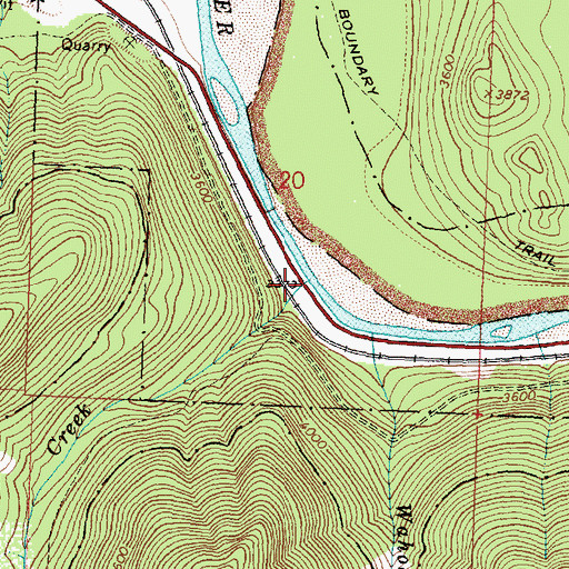 Topographic Map of Rescue Creek, MT