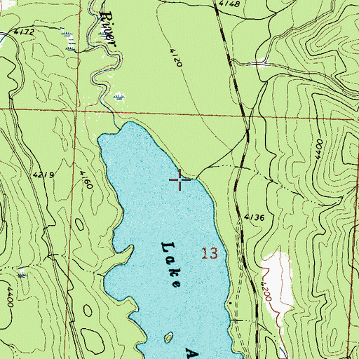Topographic Map of Richmond Creek, MT
