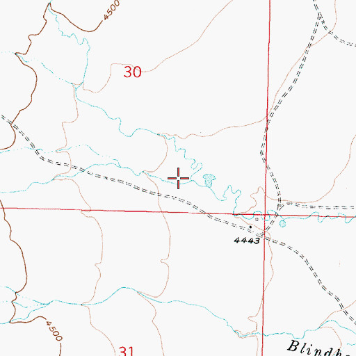 Topographic Map of Rinker Creek, MT