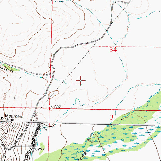 Topographic Map of Roberts Gulch, MT
