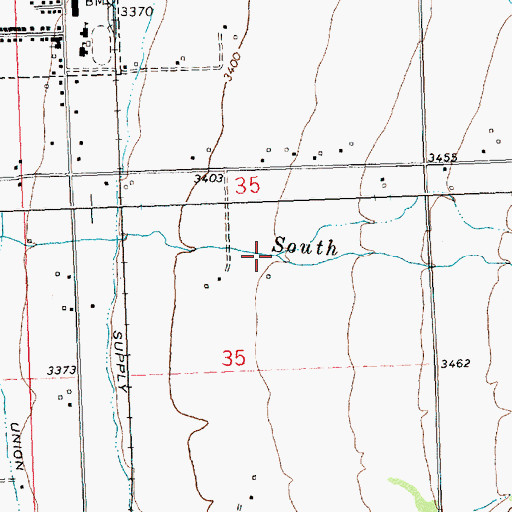 Topographic Map of Robertson Creek, MT