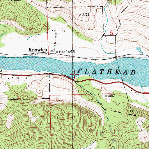 Topographic Map of Robertson Creek, MT