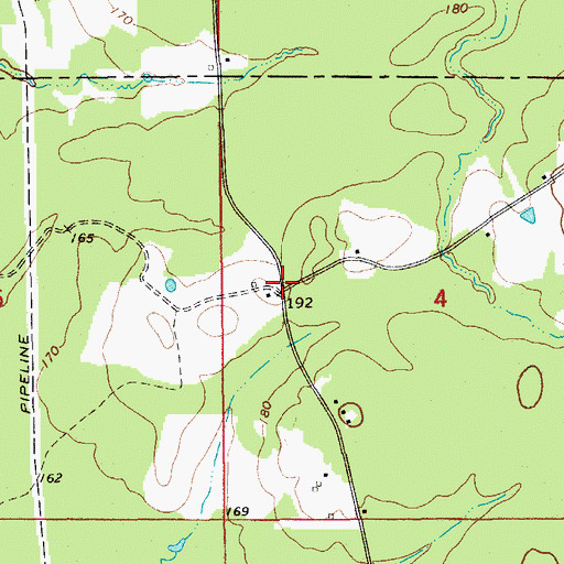 Topographic Map of Bethel, AR