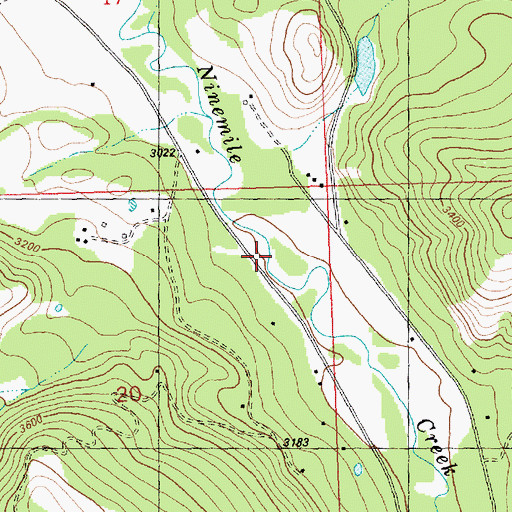 Topographic Map of Rock Creek, MT