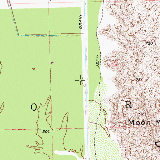 Topographic Map of Mesa Drain, AZ