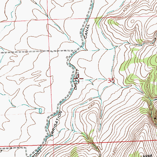 Topographic Map of Quarry Gulch, MT