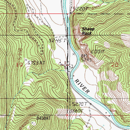 Topographic Map of Rockhaven Presbyterian Camp, MT