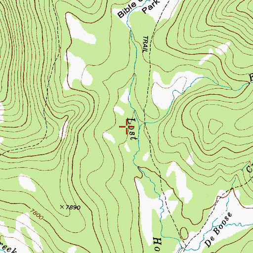 Topographic Map of Rocky Creek, MT