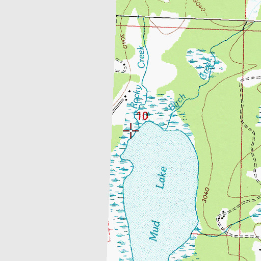 Topographic Map of Rocky Creek, MT
