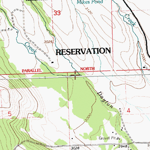 Topographic Map of Ronan Creek, MT