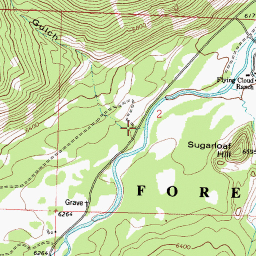 Topographic Map of Ross Gulch, MT
