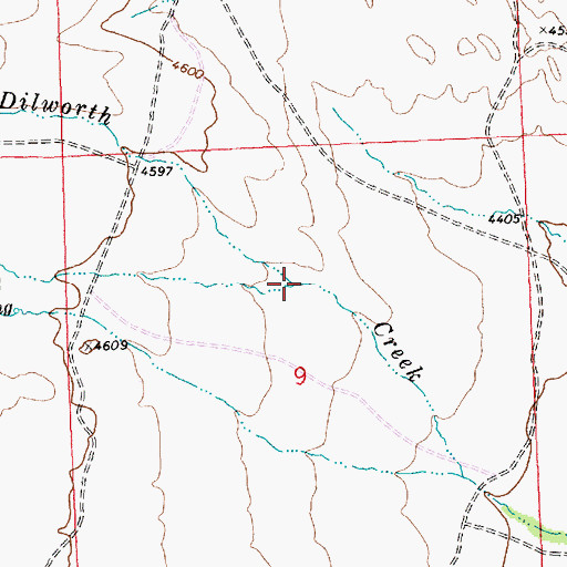 Topographic Map of Ruby Creek, MT