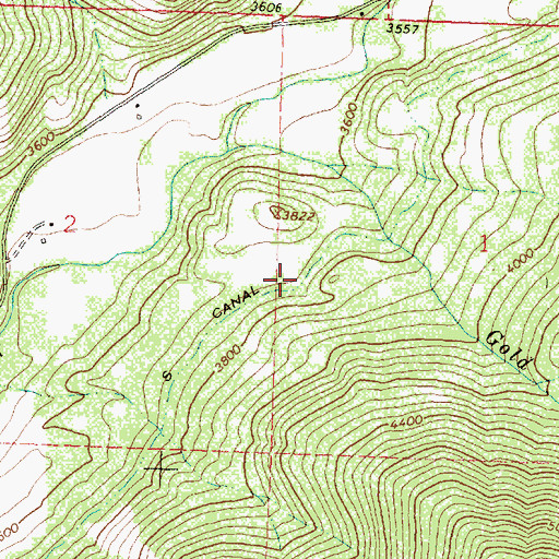 Topographic Map of S Canal, MT