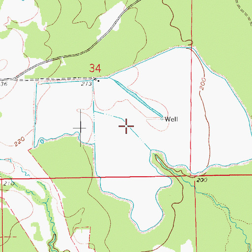 Topographic Map of Cooper Prairie, AR