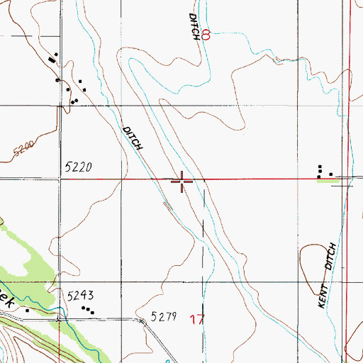 Topographic Map of Safely Ditch, MT