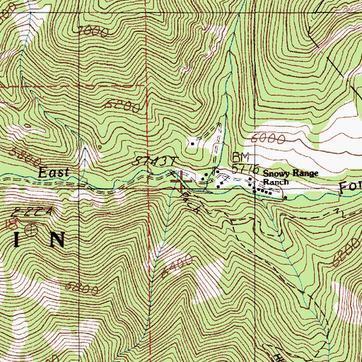Topographic Map of Sage Creek, MT