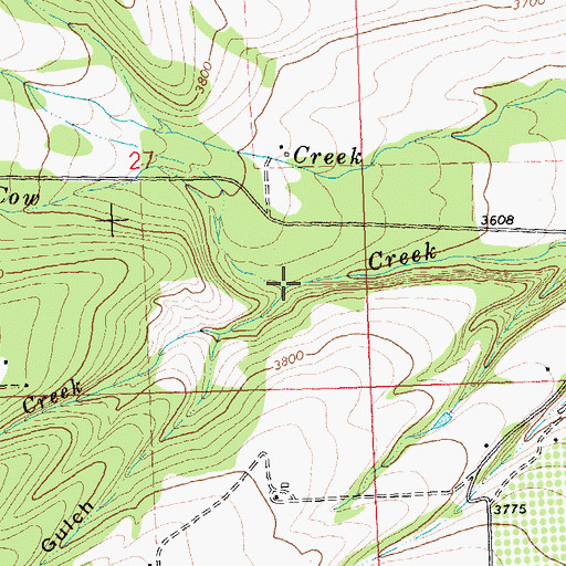 Topographic Map of Sage Creek, MT