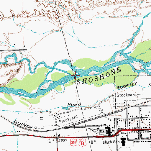 Topographic Map of Sage Creek, MT