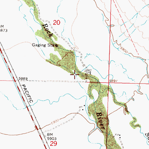 Topographic Map of Sage Creek, MT