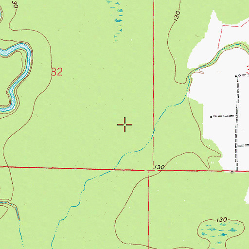 Topographic Map of Cutoff Creek State Wildlife Management Area, AR
