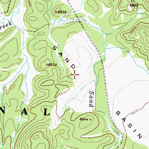 Topographic Map of Sand Basin, MT