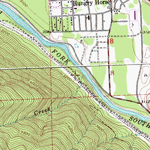 Topographic Map of Sand Creek, MT