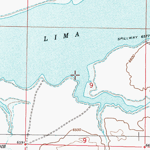 Topographic Map of Sand Creek, MT