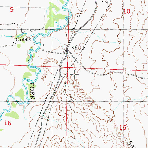Topographic Map of Sand Hollow, MT