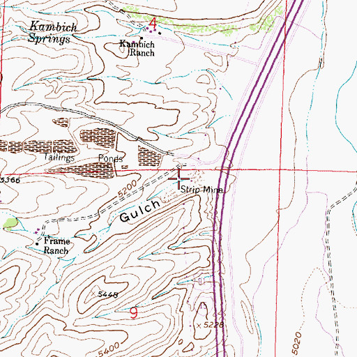 Topographic Map of Sassman Gulch, MT