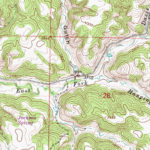 Topographic Map of Sawmill Gulch, MT