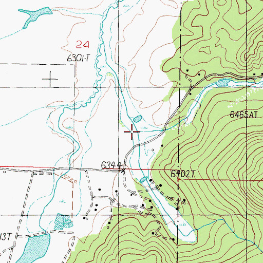 Topographic Map of Sawmill Gulch, MT