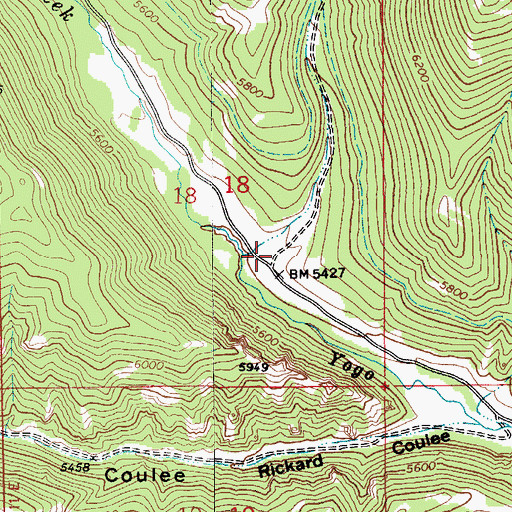 Topographic Map of Sawmill Gulch, MT