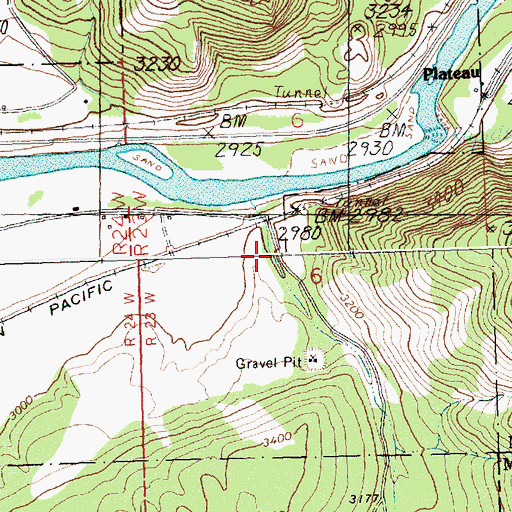 Topographic Map of Sawmill Gulch, MT