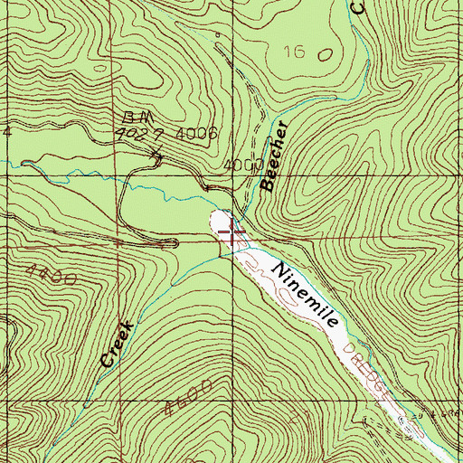 Topographic Map of Sawpit Creek, MT
