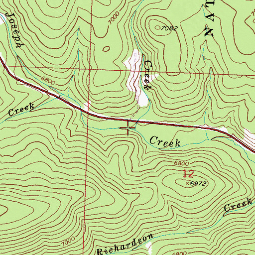 Topographic Map of Scooter Creek, MT