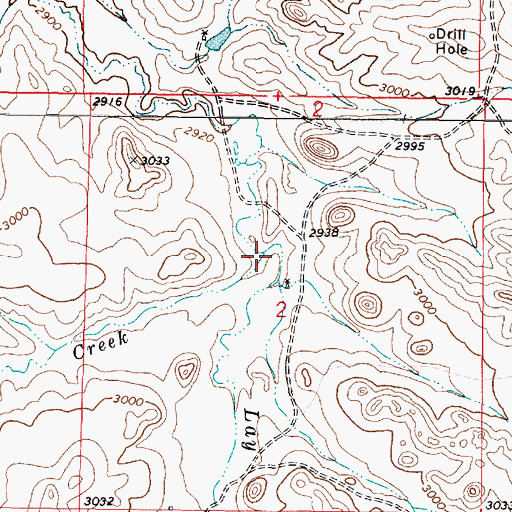 Topographic Map of Scott Creek, MT