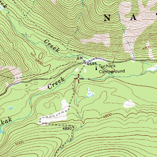 Topographic Map of Seemo Creek, MT