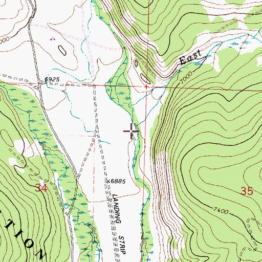 Topographic Map of Selway Creek, MT