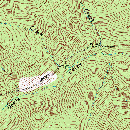 Topographic Map of Seneca Creek, MT