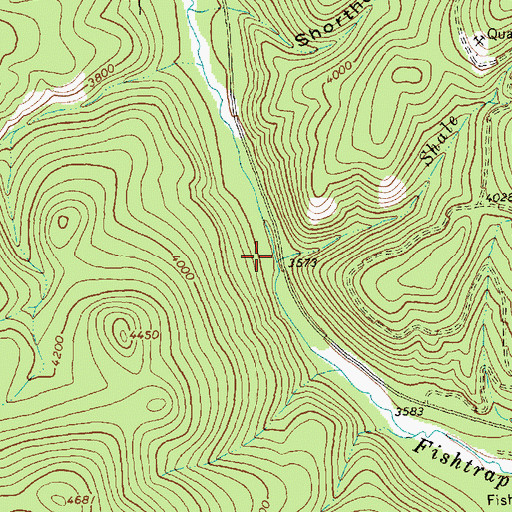Topographic Map of Shale Creek, MT