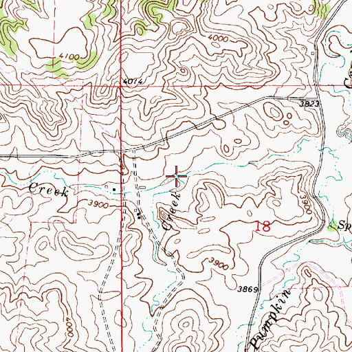 Topographic Map of Sheep Creek, MT