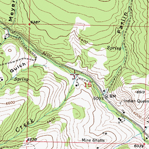 Topographic Map of Sheep Creek, MT