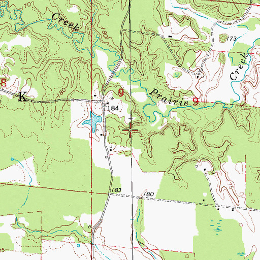 Topographic Map of Loneoak School (historical), AR