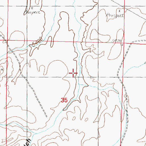 Topographic Map of Sheep Gulch, MT