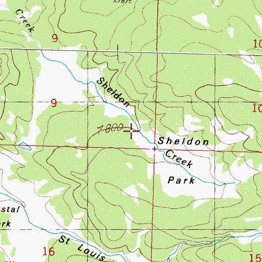 Topographic Map of Sheldon Park, MT