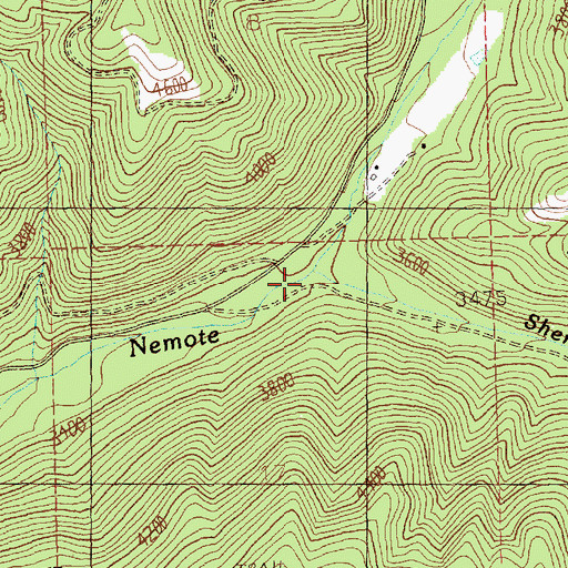 Topographic Map of Sheridan Creek, MT