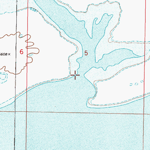 Topographic Map of Shineberger Creek, MT
