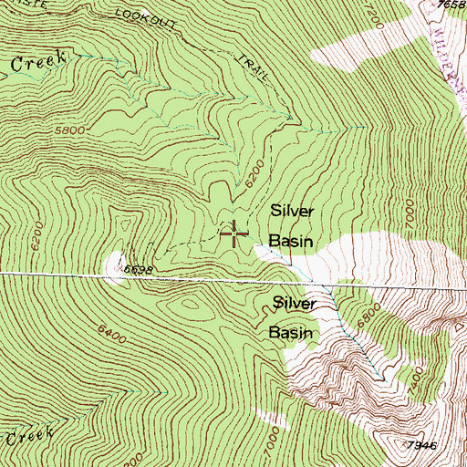 Topographic Map of Silver Basin, MT
