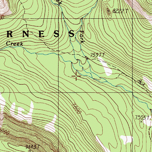 Topographic Map of Silver Creek, MT
